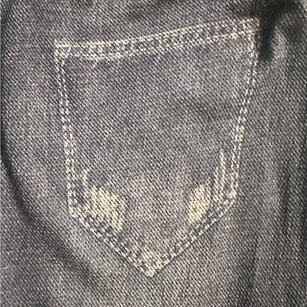 OPPA! Faux Denim Distressed Leggings Gray Plus Size 1X/2X - Picture 8 of 8